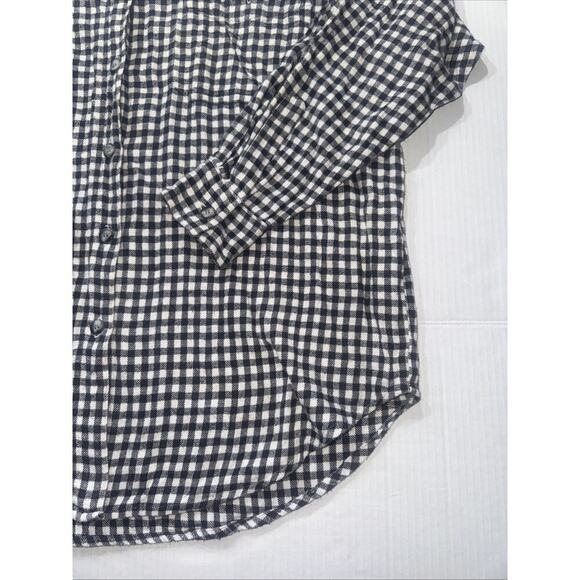 Vintage Punch Tartan Plaid Shirt Size M Black/White Left Breast Pocket - Picture 5 of 10